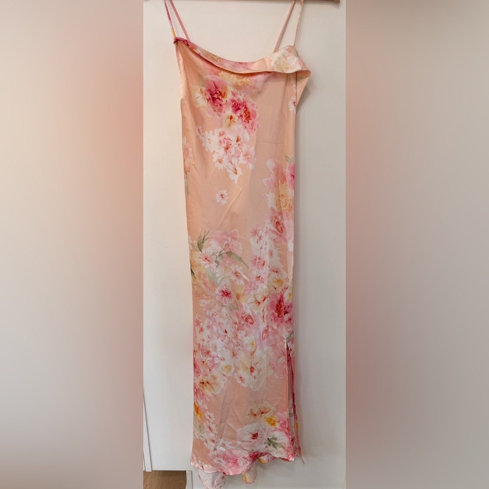 Astr the Label peach Floral Slip Dress